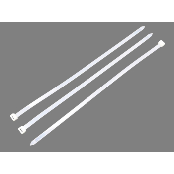 Opaski kablowe, opaska kablowa, opaski zaciskowe, tyrytytki, trytytki, 9.0 x 400mm 100 szt w worku transparentne odporne na UV, Teger
