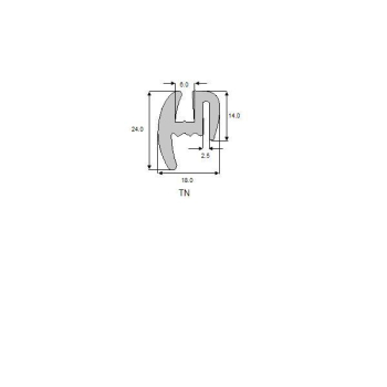 Uszczelka szyb kabinowych standard TN-6400