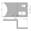 Skrobak prawy tylny Fortschritt T-088 0203963880 Rozrzutnik-6457