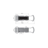 Uniwersalny uchwyt łopaty,szpadla, szczotki, fi-24-36mm-64745