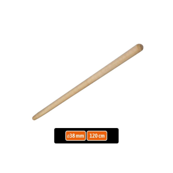 Trzonek drewniany do wideł , 38x1200mm, Teger