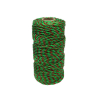 Plecionka, do elektryzatora 2,5mm, 3x0,20mm SS zielono-pomarańczowa 100m, Royal Farm-64998