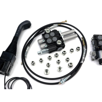Zestaw do Ładowacz TUR -Rozdzielacz 40L 2-sekcyjny + Elektrozawór + Joystick z przyciskiem + Elementy złączne + Link