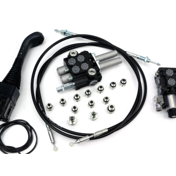 Zestaw do Ładowacz TUR -Rozdzielacz 40L 2-sekcyjny + Elektrozawór + Joystick z przyciskiem + Elementy złączne + Link