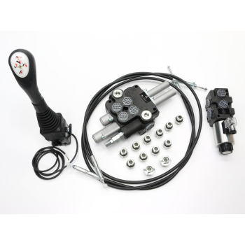 Zestaw (1 sekcja pływająca) do Ładowacz TUR -Rozdzielacz 80L 2-sekcyjny + Elektrozawór + Joystick z przyciskiem + El