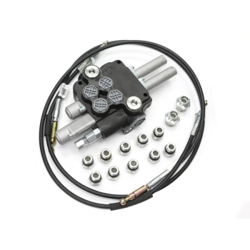 Zestaw (1 sekcja pływająca) do Ładowacz TUR -Rozdzielacz 80L 2-sekcyjny + Elektrozawór + Joystick z przyciskiem + El