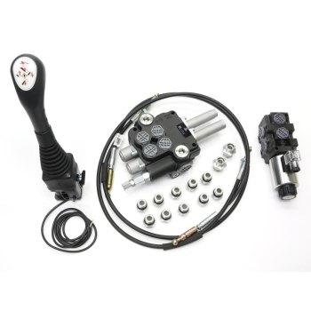 Zestaw do Ładowacz TUR -Rozdzielacz 80L 2-sekcyjny + Elektrozawór + Joystick z przyciskiem + Elementy złączne + Link