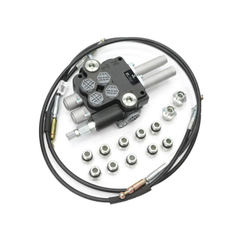 Zestaw do Ładowacz TUR -Rozdzielacz 80L 2-sekcyjny + Elektrozawór + Joystick z przyciskiem + Elementy złączne + Link