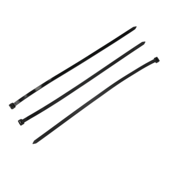 Opaski kablowe, opaska kablowa, opaski zaciskowe, tyrytytki, trytytki, 7.5 x 400mm 100 szt w worku czarne odporne na UV, Teger
