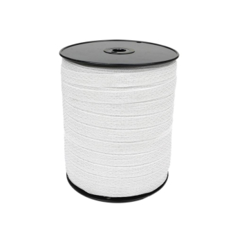 Taśma, do elektryzatora 20 mm, 2x0,25mm Cu, 4x0,16mm SS biała 400m, Royal Farm-64996