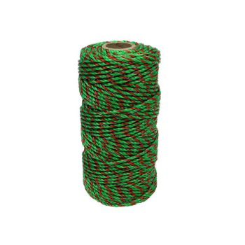 Plecionka, do elektryzatora 2,5mm, 3x0,20mm SS zielono-pomarańczowa 100m, Royal Farm-64998
