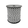 Plecionka, do elektryzatora 5mm, 6x0,20mm SS biało-czarna 200m, Royal Farm-65008