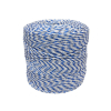 Plecionka, do elektryzatora 3mm, 2x0,20mm Cu, 4x0,20mm SS biało-niebieska 400m, Royal Farm-65020