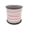 Taśma, do elektryzatora 40mm, 3x0,25mm Cu, 5x0,25mm SS biało-czerwona 200m, Royal Farm-65034