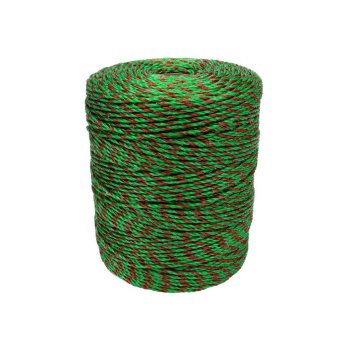 Plecionka, do elektryzatora 2,5mm, 3x0,20mm SS zielono-pomarańczowa 400m, Royal Farm-65002