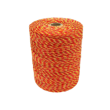 Plecionka, do elektryzatora 2mm, 3x0,16mm SS żółto-pomarańczowa 500m, Royal Farm-65022