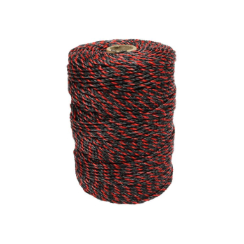 Plecionka, do elektryzatora 3mm, 3x0,20mm SS czarno-pomarańczowa 200m, Royal Farm-65044