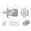Silnik hydrauliczny orbitalny  V-MR-S 80 cm3/obr (175 bar / max.200 bar) VOIMA-65110