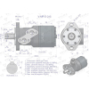 Silnik hydrauliczny orbitalny  V-MR-S 315 cm3/obr (135 bar / max.175 bar) VOIMA-65127
