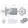 Silnik hydrauliczny orbitalny  V-MR-S 250 cm3/obr (175 bar / max.200 bar) VOIMA-65136