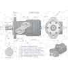 Silnik hydrauliczny orbitalny (stosowany do owijarek)  V-MR-S 200 cm3/obr (175 bar / max.200 bar) VOIMA-65148