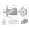Silnik hydrauliczny orbitalny  V-MR-S 125 cm3/obr (175 bar / max.200 bar) VOIMA-65154