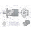 Silnik hydrauliczny orbitalny  V-MR-S 160 cm3/obr (175 bar / max.200 bar) VOIMA-65160