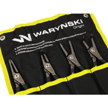 Zestaw szczypiec segera do pierścieni osadczych, 185mm proste i 170mm wygięte, zewnętrzne i wewnętrzne, 4 szt, Wary?