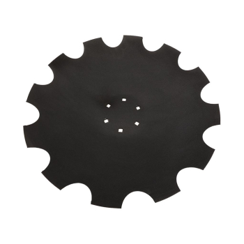 Talerz, uzębiony Z-12 fi 610 mocowanie 6/120 grubość 6 mm stal borowa prosta piasta, Tolmet, Waryński-65549