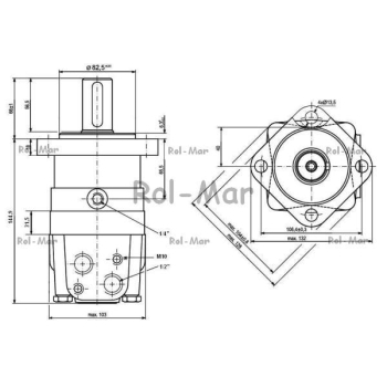 Silnik hydrauliczny orbitalny BMSY-160E4-BDH-7138