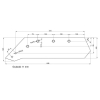 Eurolemiesz lewy 18'' Kverneland Vulcan pasuje śruba M14X34OV1 - 4 szt.-7207