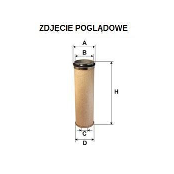 Filtr powietrza wewnętrzny/bezpiecznik - do AF4643 Wix (zam AF4150)