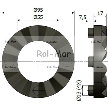 Tarcza sprzęgła Bizon 5040020560-7434