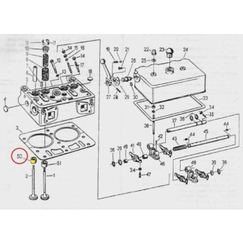Gniazdo zaworu wydechowego nadwymiar 1,00 C-330-7478