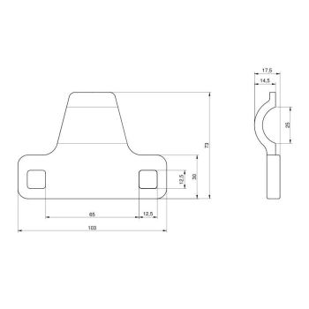 Docisk kosy 103 mm Claas-7504