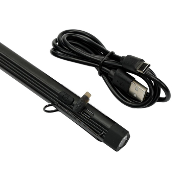 Latarka LED COB pen aluminiowa 400lm akumulator 750mAh ładowana USB Teger-75928