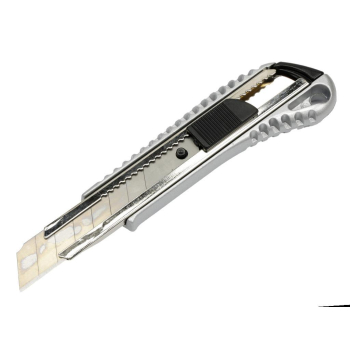 Nożyki łamane 18mm w aluminiowej obudowie w kartoniku ekspozycyjnym (zestaw 24 sztuk) Teger-75931