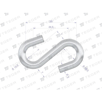 Łącznik typu S 5mm TEGER,-75954