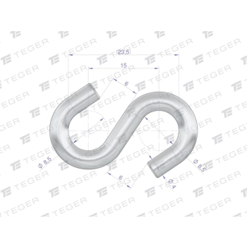 Łącznik typu S 4mm TEGER,-76028