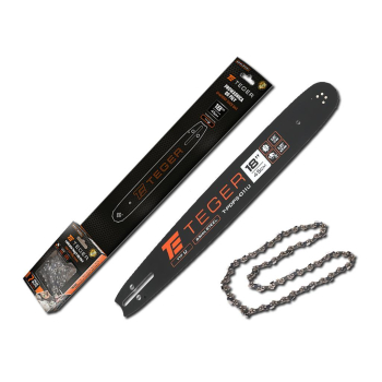 Zestaw tnący, 18" (45 cm) prowadnica + łańcuch, 0,325" 1,3mm 72 og., 12z, moc. U, Teger