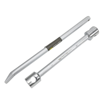 Klucz do kół , 395 mm długości rozmiar 30x32 mm z łyżką, do prac montażowych i demontażowych w mechanice , Waryński