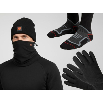 Zestaw zimowy - Komfort i Ochrona 3M, (4 części: czapka, komin, rękawiczki, skarpety), Teger-76494