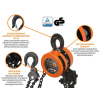 Wciągarka łańcuchowa PROFESSIONAL, 2T, 3m, cert. CE, Teger-76556