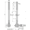 Przegub kierowniczy 330mm - 24mm AL37505 John Deere TAQ-7785