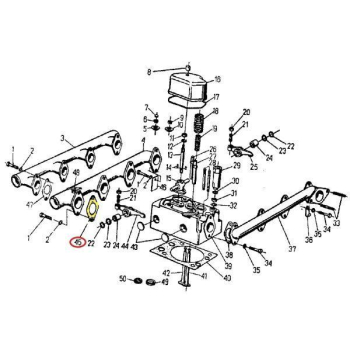 Uszczelka kolektora ssącego 950526 C-360/Zetor-77965