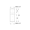 Śruba mocowania koła tylnego M20x1.5 C-330-78053