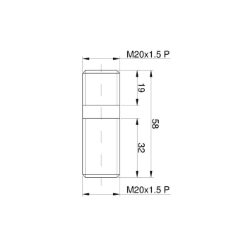 Śruba mocowania koła tylnego M20x1.5 C-330-78053