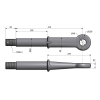 Ucho dyszla D-50 Fi40mm M45x3 Przyczepa-78302
