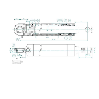 Cylinder podnoszenia motowideł CN2E-32/200B Bizon-7844