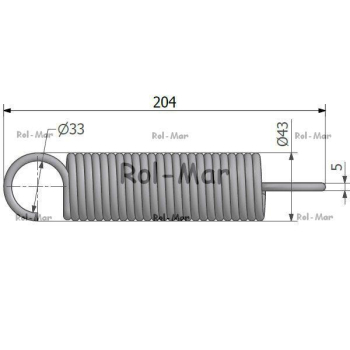 Napinacz odciążający (sprężyna) 5211020010 PZK-78695